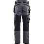 náhled BLAKLADER Sweden Craftsman Stretch šedé pánské pracovní kalhoty + kapsy