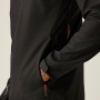 náhled REGATTA Arana černá páská softshell outdoor bunda, vodní sloupec 15 000 mm
