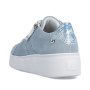náhled RIEKER W2605-12 modré dámské moderní kožené tenisky do města