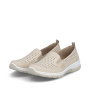 náhled RIEKER L32F4-60 béžové dámské letní baleríny, antistress podrážka
