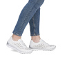 náhled RIEKER L3217-80 bílé dámské kožené tenisky vzdušné, antistress podrážka