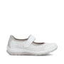 náhled RIEKER L32B5-82 bílé dámské letní polobotky které krásně dýchají, antistress