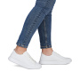 náhled RIEKER 45602-80 bílé dámské kožené letní tenisky které dýchají, antistress