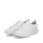 náhled RIEKER 45602-80 bílé dámské kožené letní tenisky které dýchají, antistress