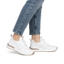 náhled RIEKER M6651-80 bílé dámské moderní tenisky, antistress podrážka