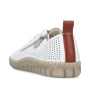 náhled RIEKER N2405-80 bílé dámské kožené tenisky, prodyšné, antistress podrážka