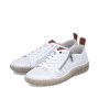 náhled RIEKER N2405-80 bílé dámské kožené tenisky, prodyšné, antistress podrážka