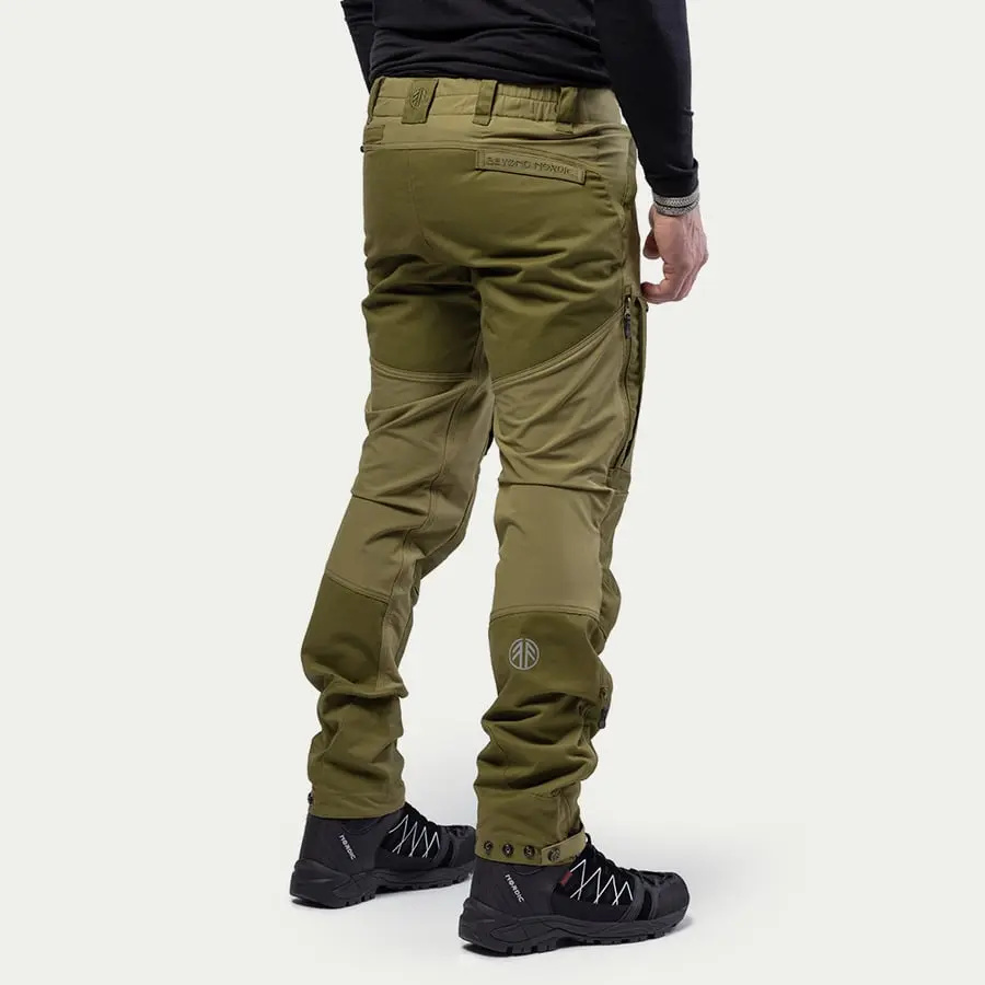 detail Beyond Nordic zelené pánské outdoor kalhoty