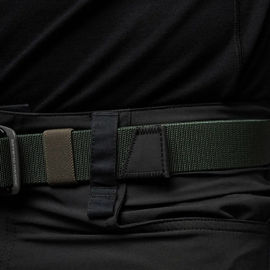 detail Beyond Nordic Sweden BN407 zelený uni pásek s kovovou sponou