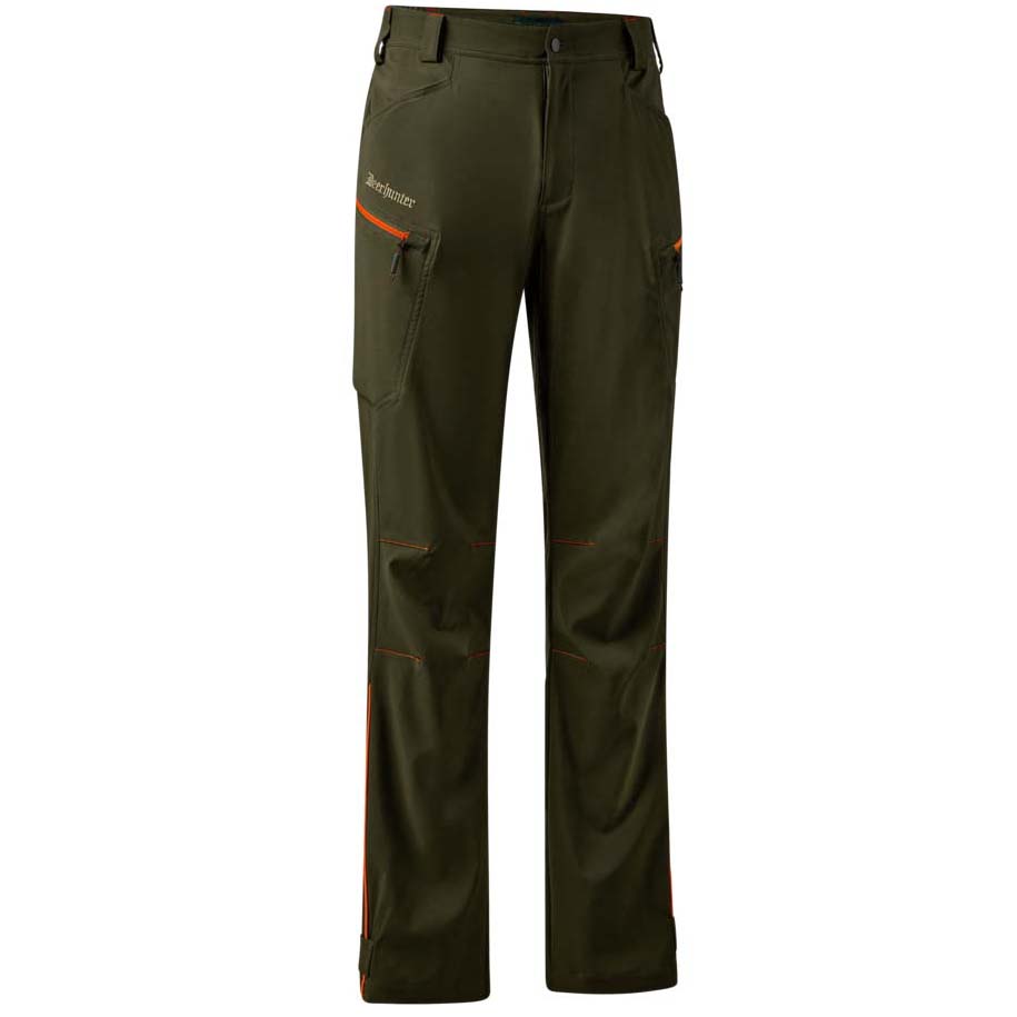 detail Deerhunter Denmark Chamois olivové pánské outdoor kalhoty 4Way-Stretch