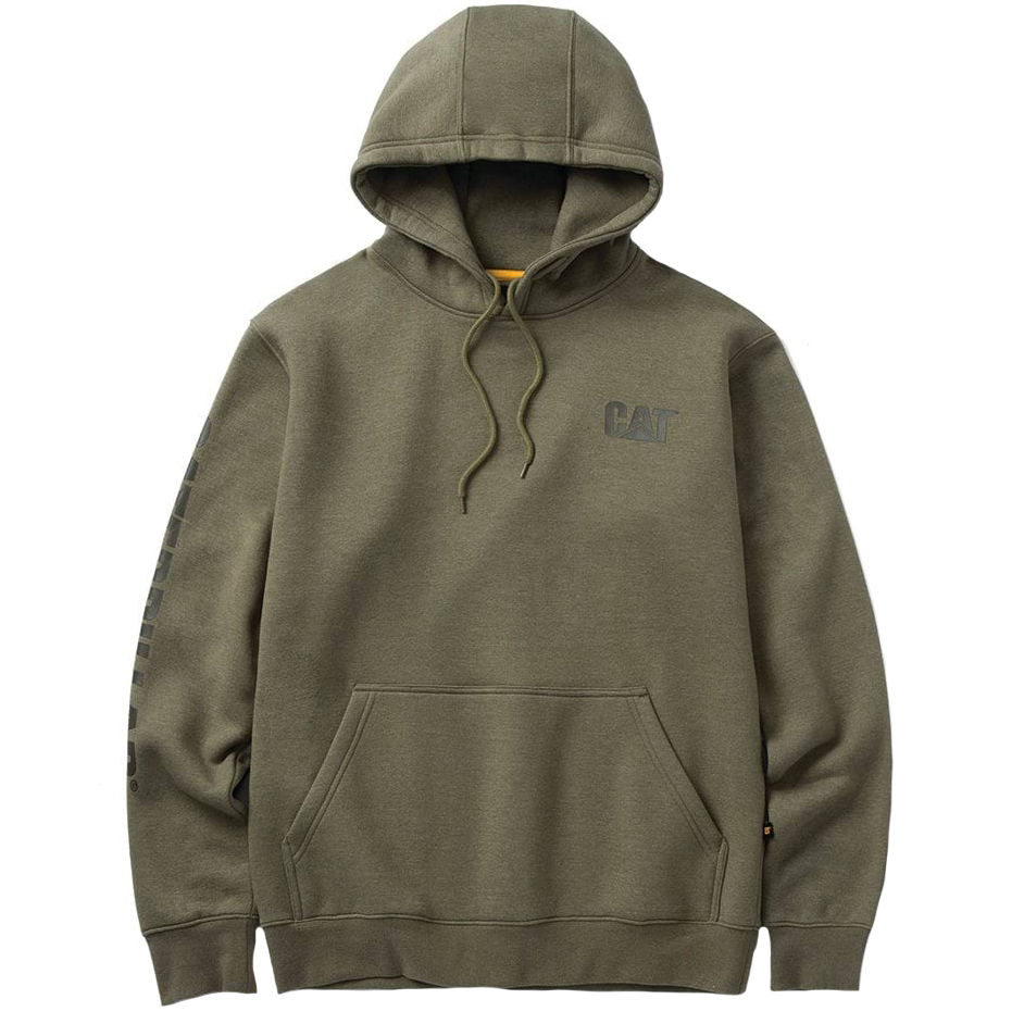 detail CATERPILLAR Trademark sv. zelená pánská mikina