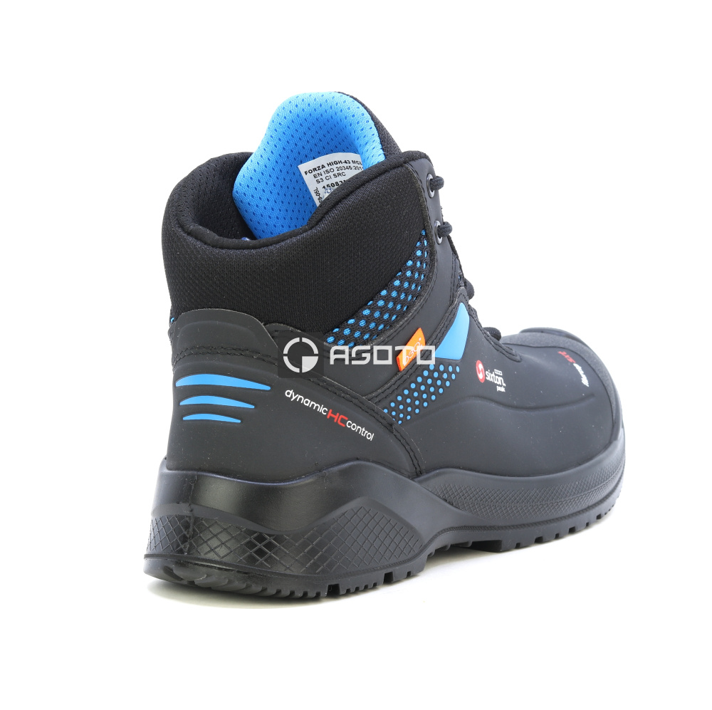 detail SIXTON Forza High S3 ESD černá pánská pracovní obuv