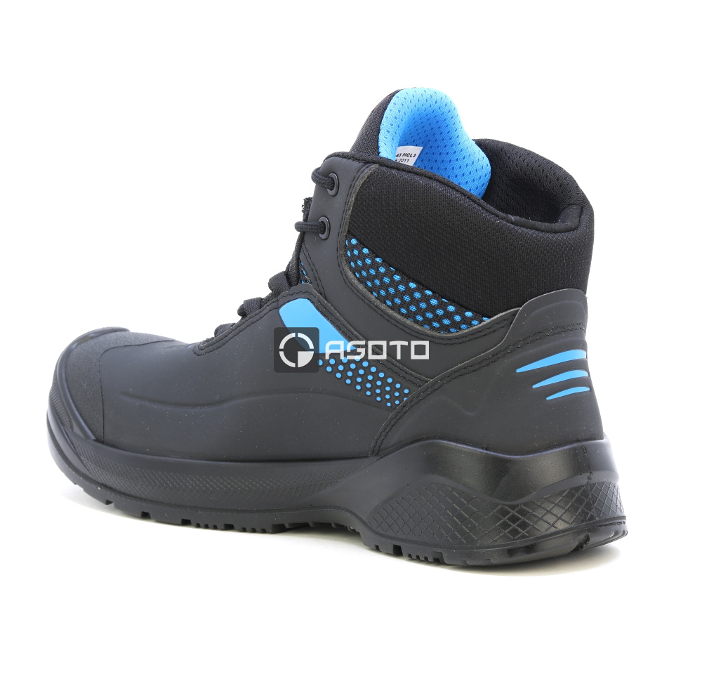 detail SIXTON Forza High S3 ESD černá pánská pracovní obuv