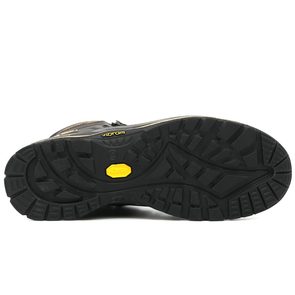 detail GRISPORT Quatro hnědá pánská kožená pohodlná outdoor obuv s mebránou Gritex®