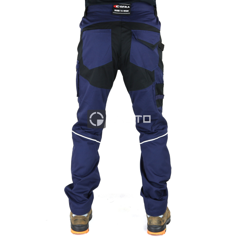 detail COFRA Skiathos Stretch pracovní kalhoty modré