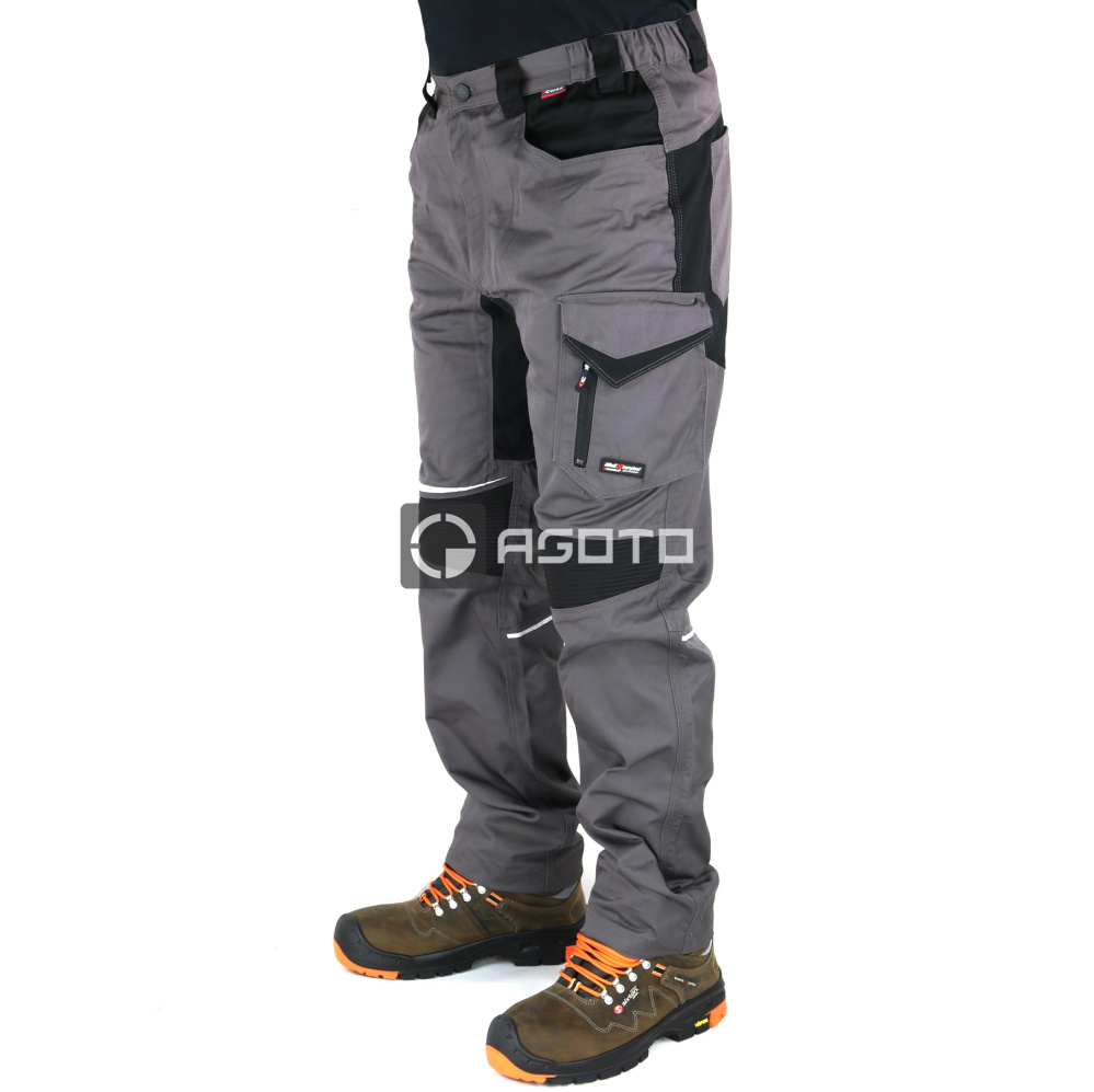 detail COFRA Skiathos Stretch pracovní kalhoty šedé