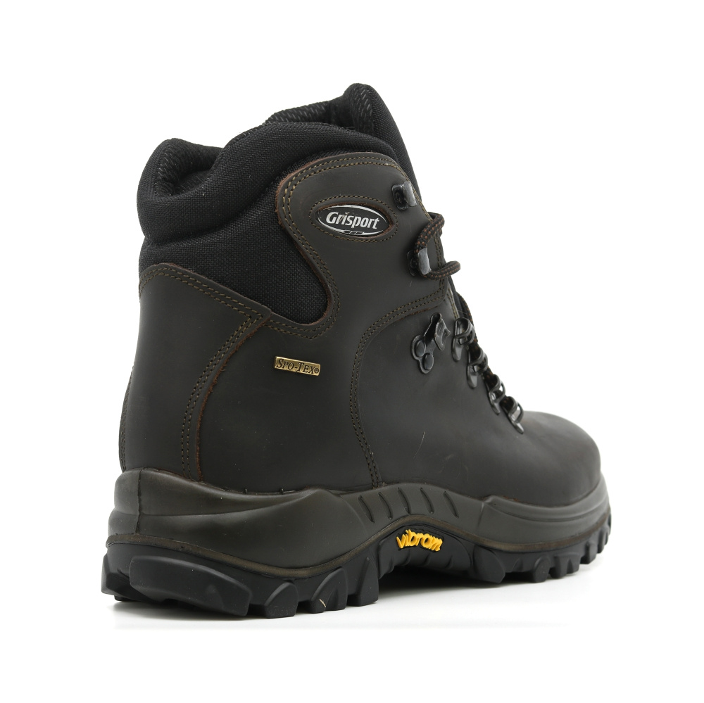 detail GRISPORT Classic hnědá pánská kožená outdoor obuv Vibram s mebránou Spo-Tex®