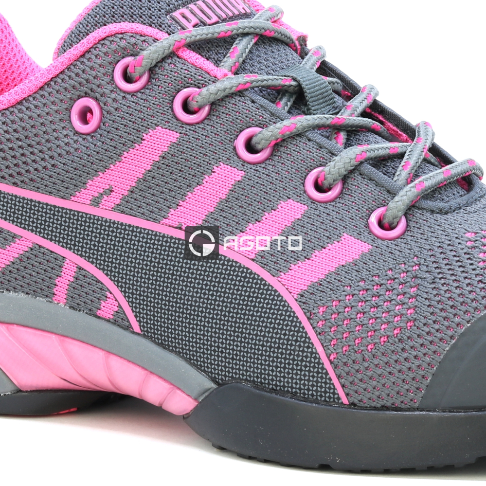 detail PUMA Celerity Knit Pink Low S1 HRO SRC růžová dámská pracovní obuv