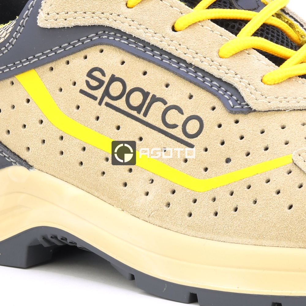 detail SPARCO Colton S1P béžová pánská pracovní obuv