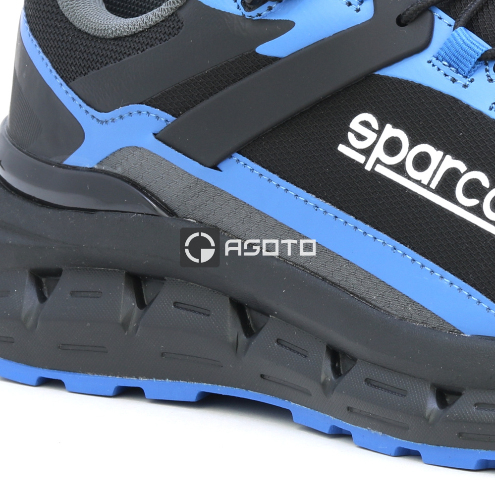 detail SPARCO Moulinon O2 modrá pánská pracovní obuv lehká a měkká na došlap