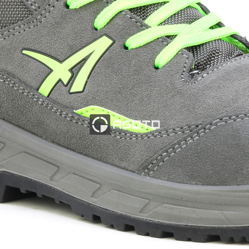detail ALBATROS Vector MID S3 šedá pánská pracovní obuv kožená pohodlná a moderní