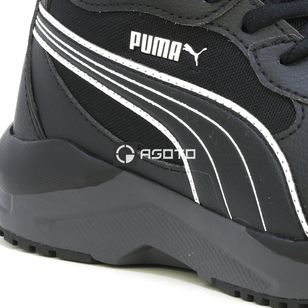 detail PUMA Shift Mid S3S černá pánská pracovní kotníková obuv