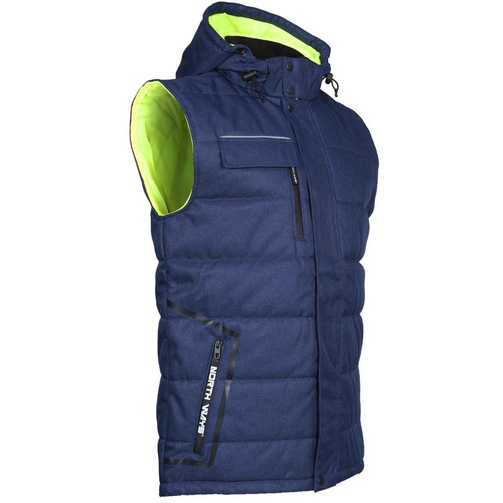 detail Nine Worths Maximy modrá pánská pracovní vesta WP 5000 mm