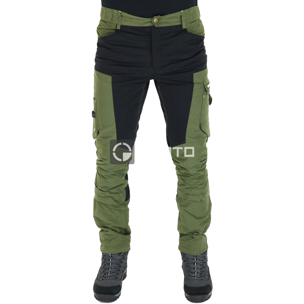 detail Industrial Starter 8022B/027 Stretch olivové pánské pracovní kalhoty