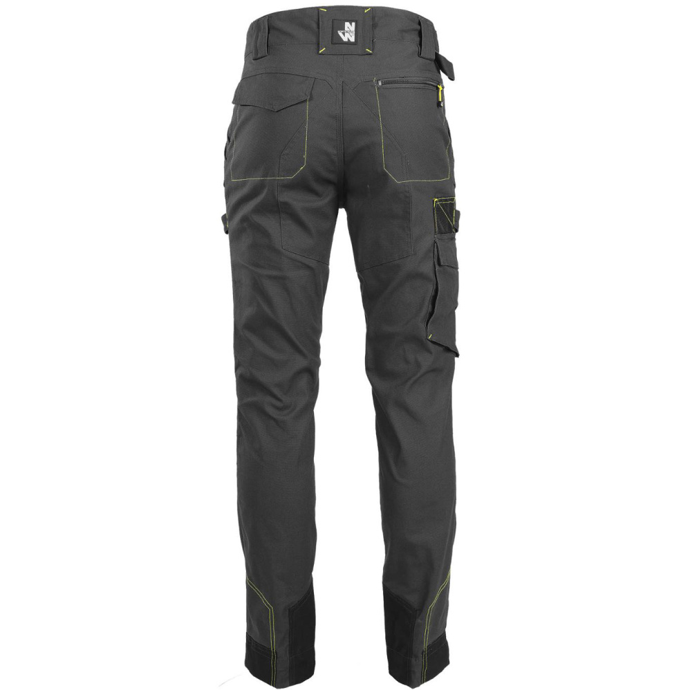 detail Nine Worths Killy šedé pánské pracovní kalhoty Canvas Stretch odolné a pružné