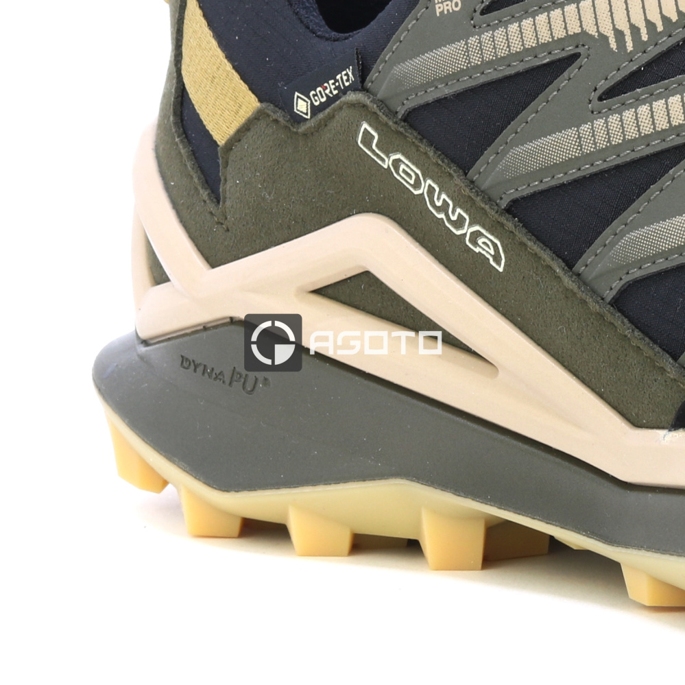 detail LOWA MADDOX PRO GTX LO olivová pánská outdoor obuv membrána Gore-Tex®