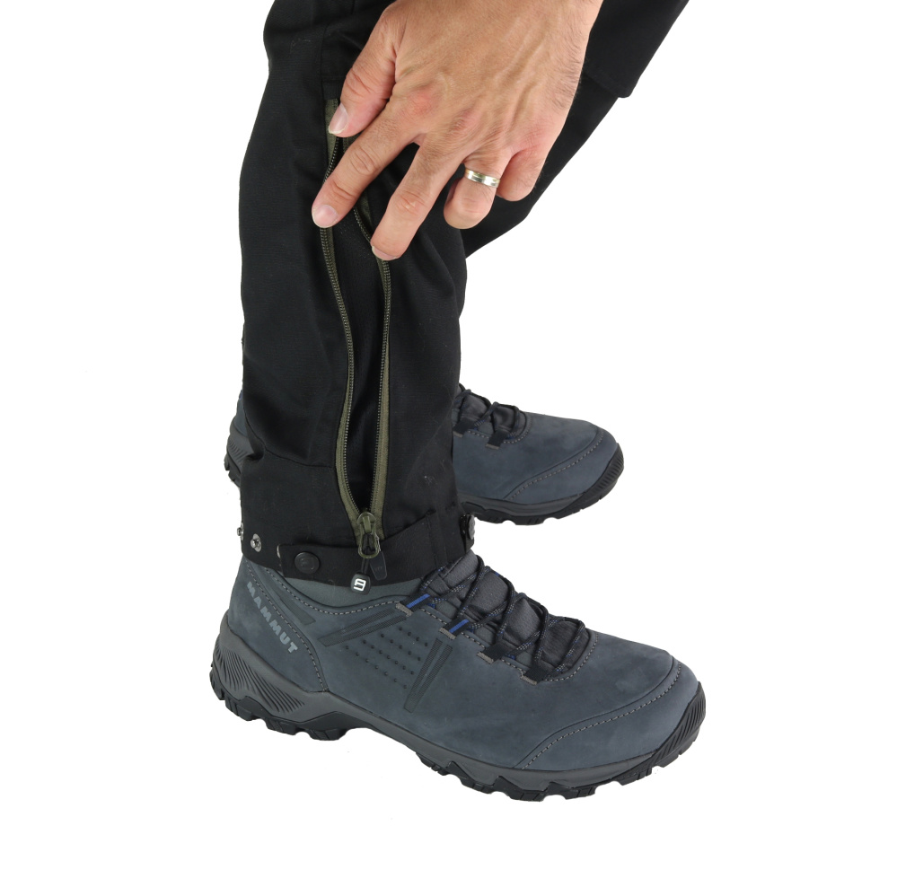 detail Asoto Vattern Zip-Off pánské hnědé outdoor kalhoty DWR odepínací nohavice 2v1