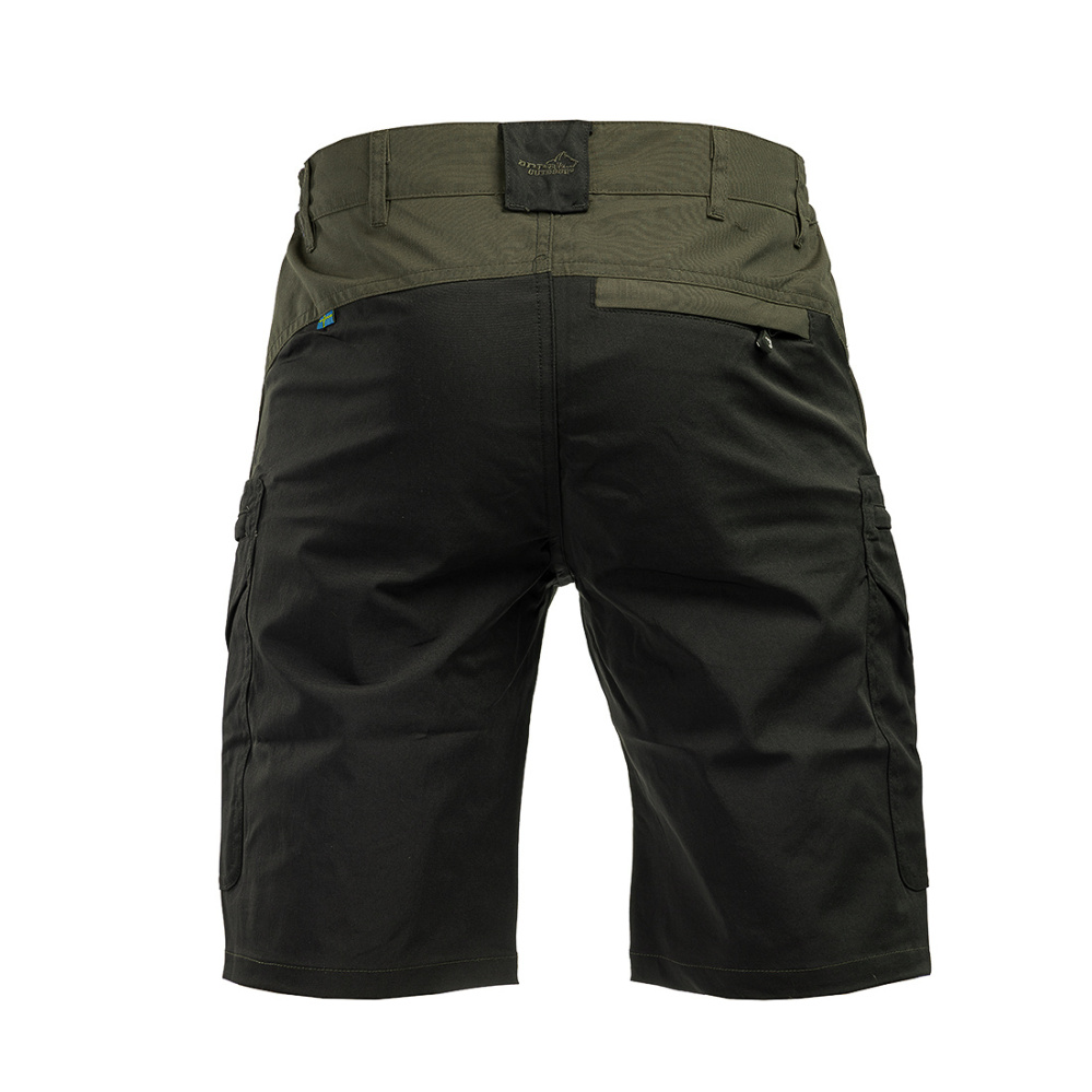detail ARRAK SWEDEN Active Stretch olivové pánské outdoor/hunting kraťasy voděodolné