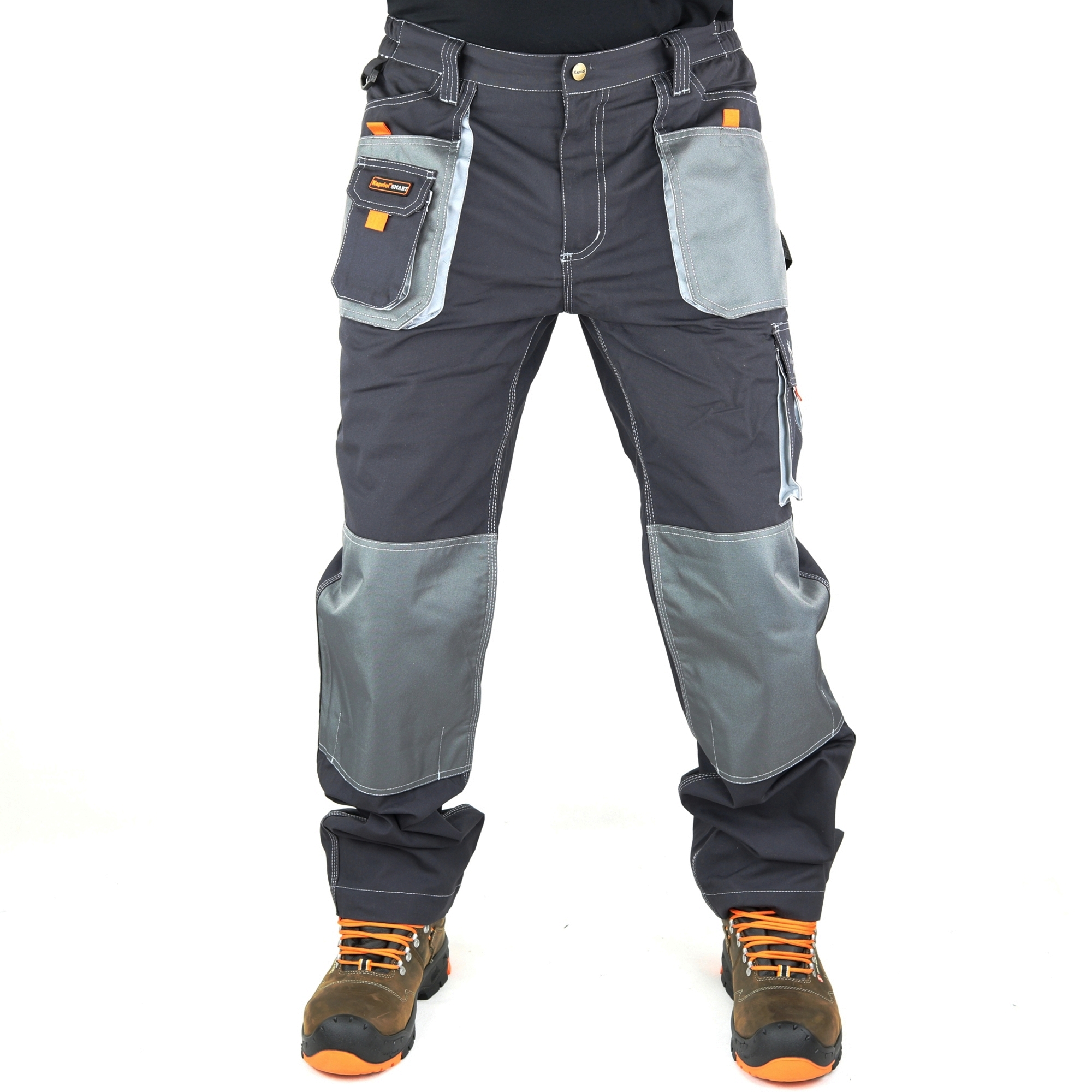 Pantalon Homme Kapriol Smart Trousers - Gris, Taille Mi-Haute - Pour Travail Ou Bureau