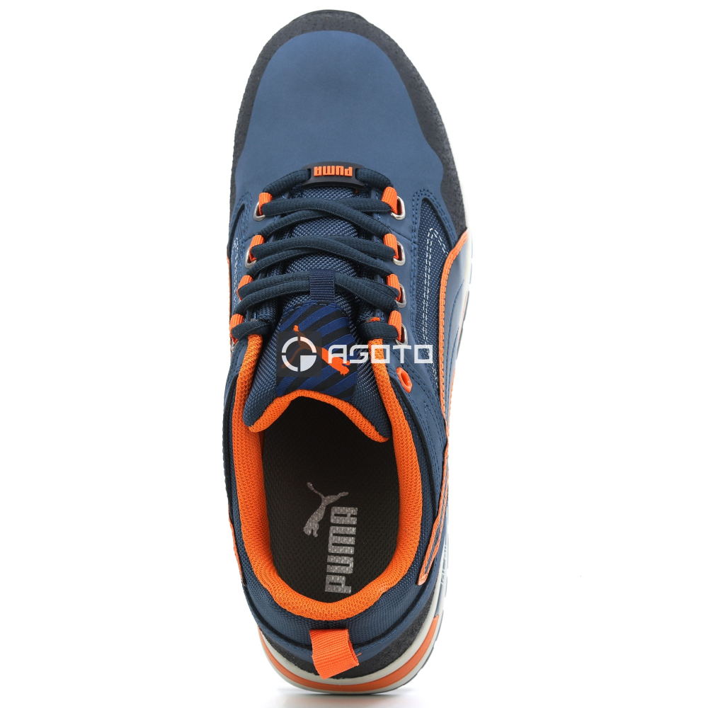 detail PUMA Crosstwist low S3 HRO modrá pánská pracovní obuv