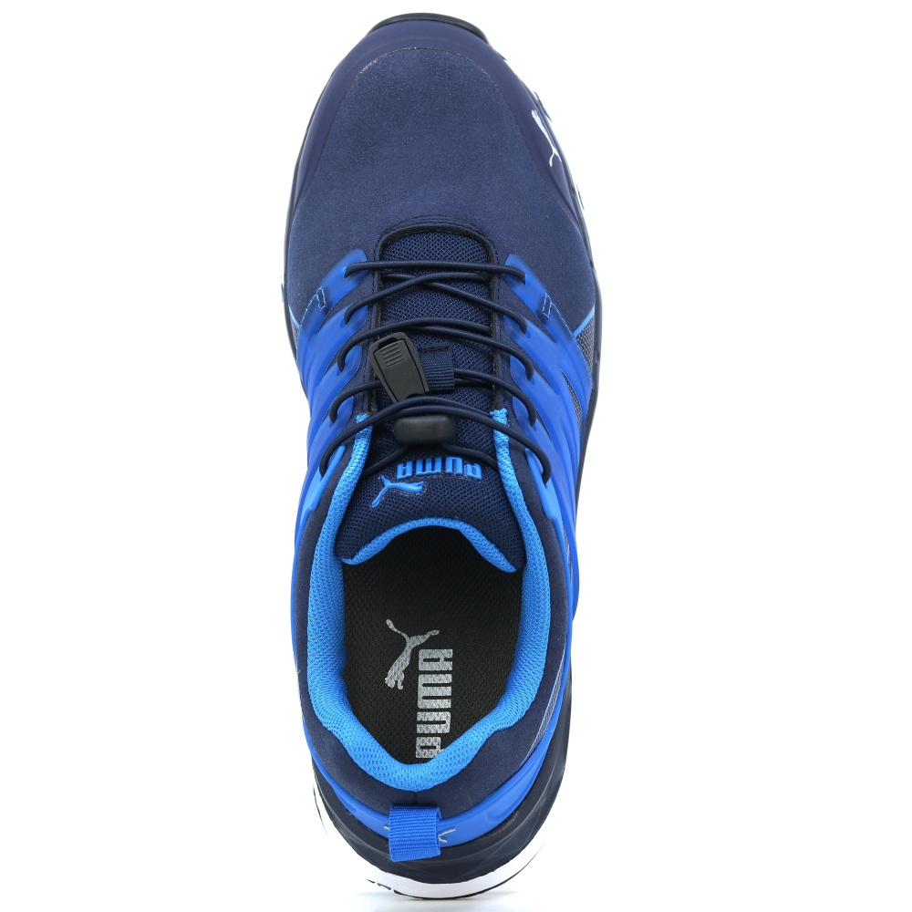 detail PUMA Velocity 2.0 blue low S1P ESD modrá pánská pracovní obuv