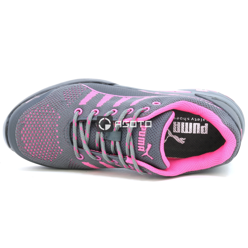 detail PUMA Celerity Knit Pink Low S1 HRO SRC růžová dámská pracovní obuv