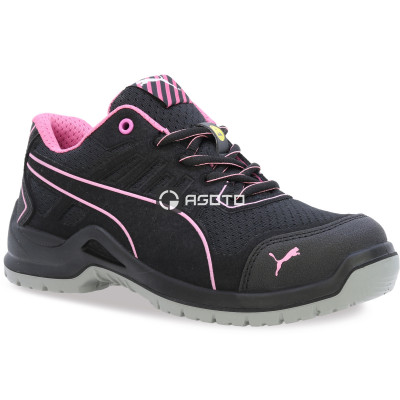 PUMA Fuse TC Pink Wns low S1P ESD černá dámská pracovní obuv