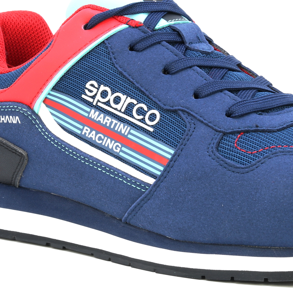 detail SPARCO Martini Racing S1P modrá pánská pracovní obuv