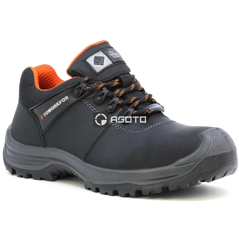 detail TOWORKFOR Trail Shoe S3 černá pánská pracovní obuv