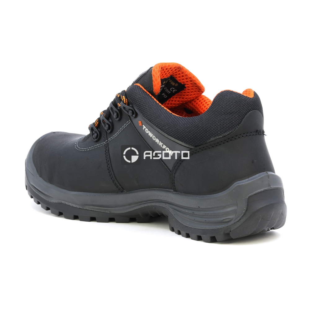 detail TOWORKFOR Trail Shoe S3 černá pánská pracovní obuv