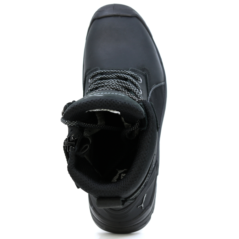 detail PUMA Conquest S3 černá pánská pracovní obuv s membránou CoaTex