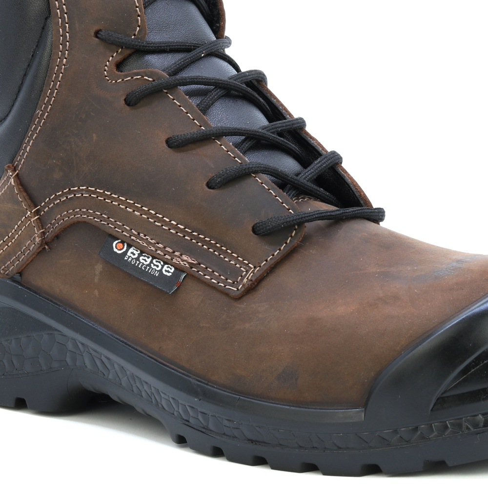 detail BASE Be-Browny Top S3 hnědá bezpečnostní obuv