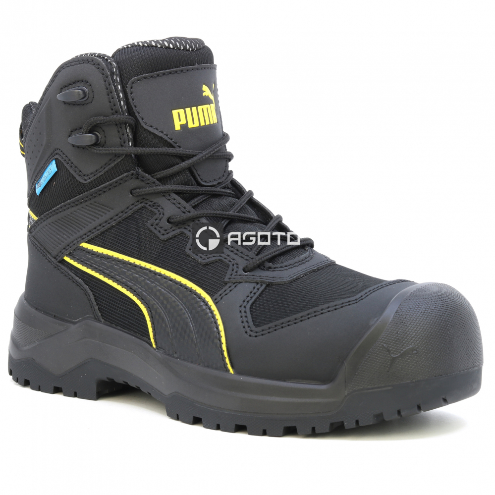 detail PUMA Rock HD CTX S7S černá pánská pracovní obuv + CTX membrána