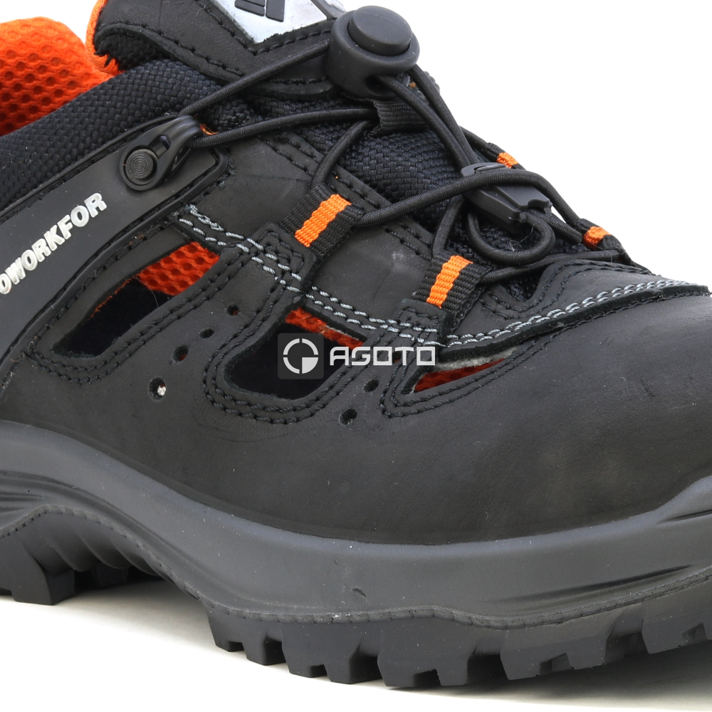 detail TOWORKFOR Trail Sandal S1P černá pánská pracovní obuv