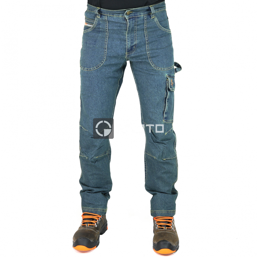 detail KAPRIOL Touran Jeans modré pánské kalhoty