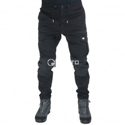 CATERPILLAR Dynamic Stretch černé pánské kalhoty