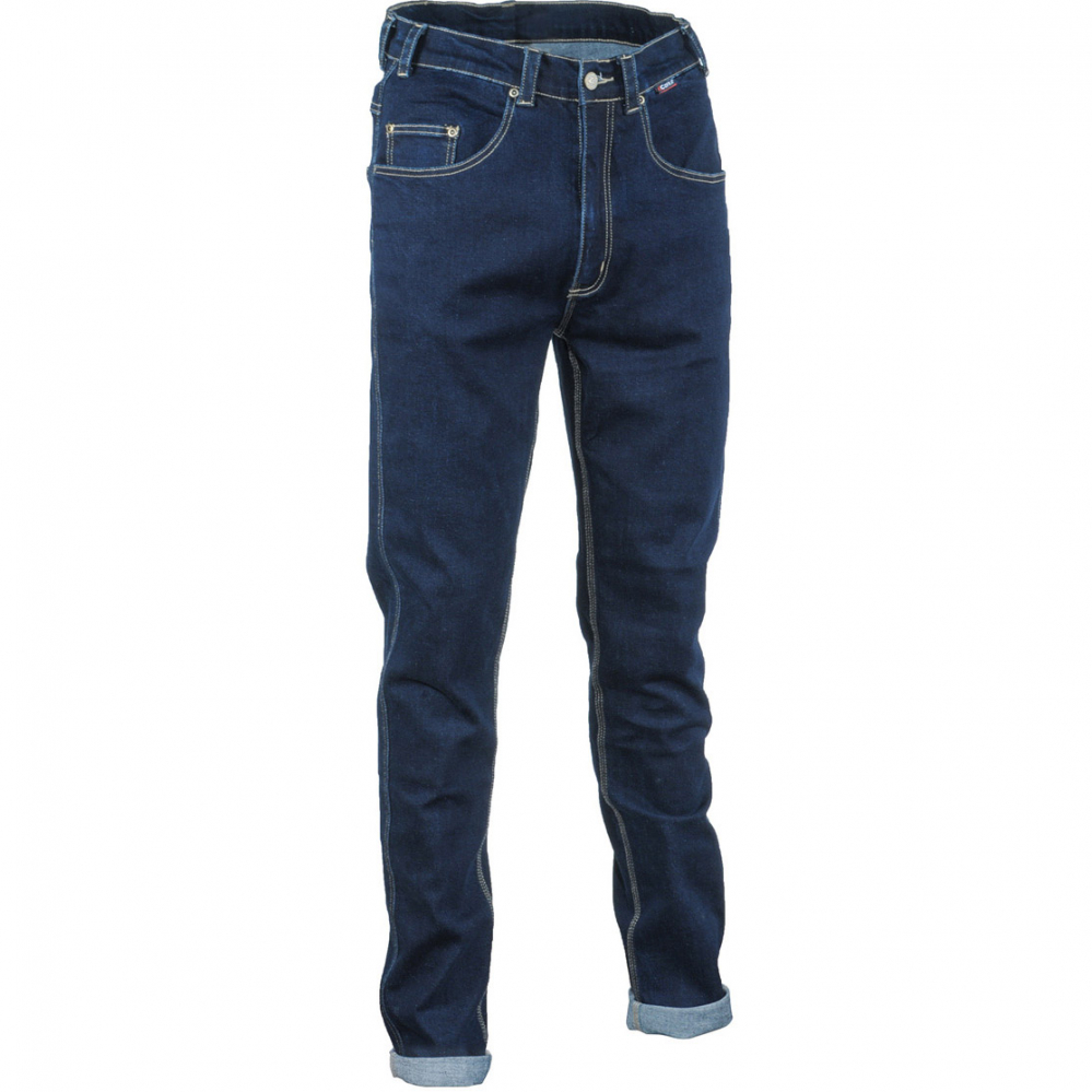detail COFRA Astorga Stretch Jeans modré pánské pracovní kalhoty