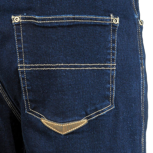 detail COFRA Astorga Stretch Jeans modré pánské pracovní kalhoty