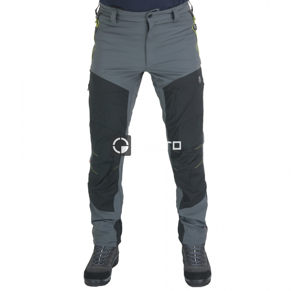 detail KAPRIOL TECH Stretch šedé pánské outdoor kalhoty