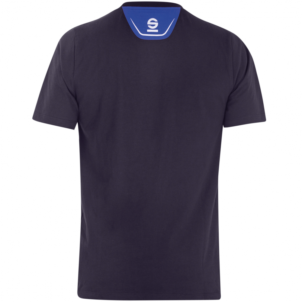 detail SPARCO Trenton Stretch modré pánské triko